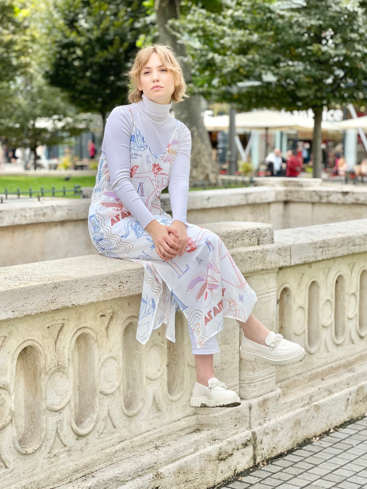 MANASSU DRESS - ÉROTAS MOTIF PRINT