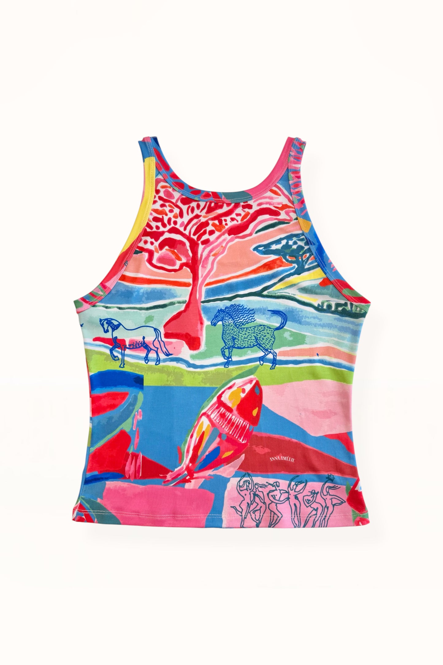 JERSEY TANK TOP - “PACIFIST PRINT” | WATERCOLOR