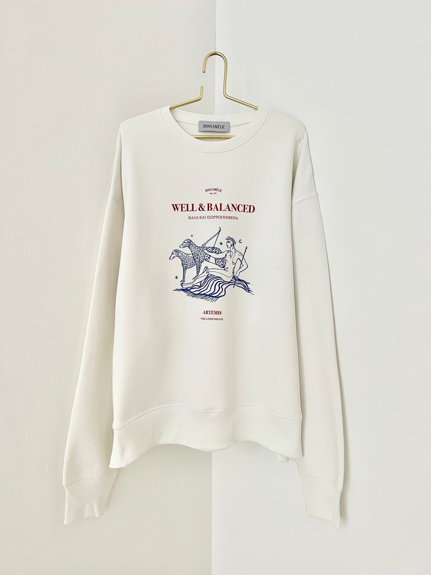 BACK-ORDER | CHRYSOS SWEATER - “WELL & BALANCED” | WHITE