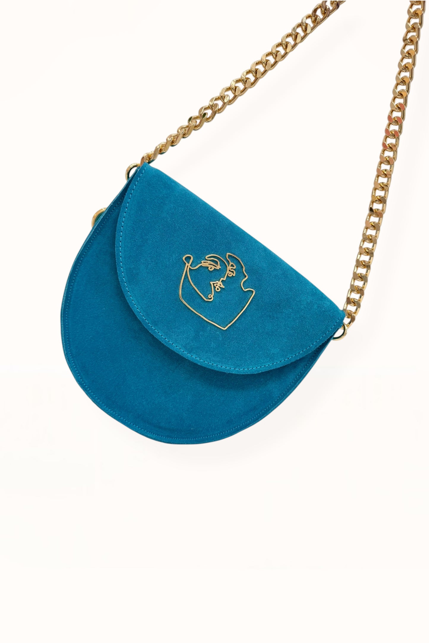 DORIS BAG - SKY BLUE SUEDE LEATHER