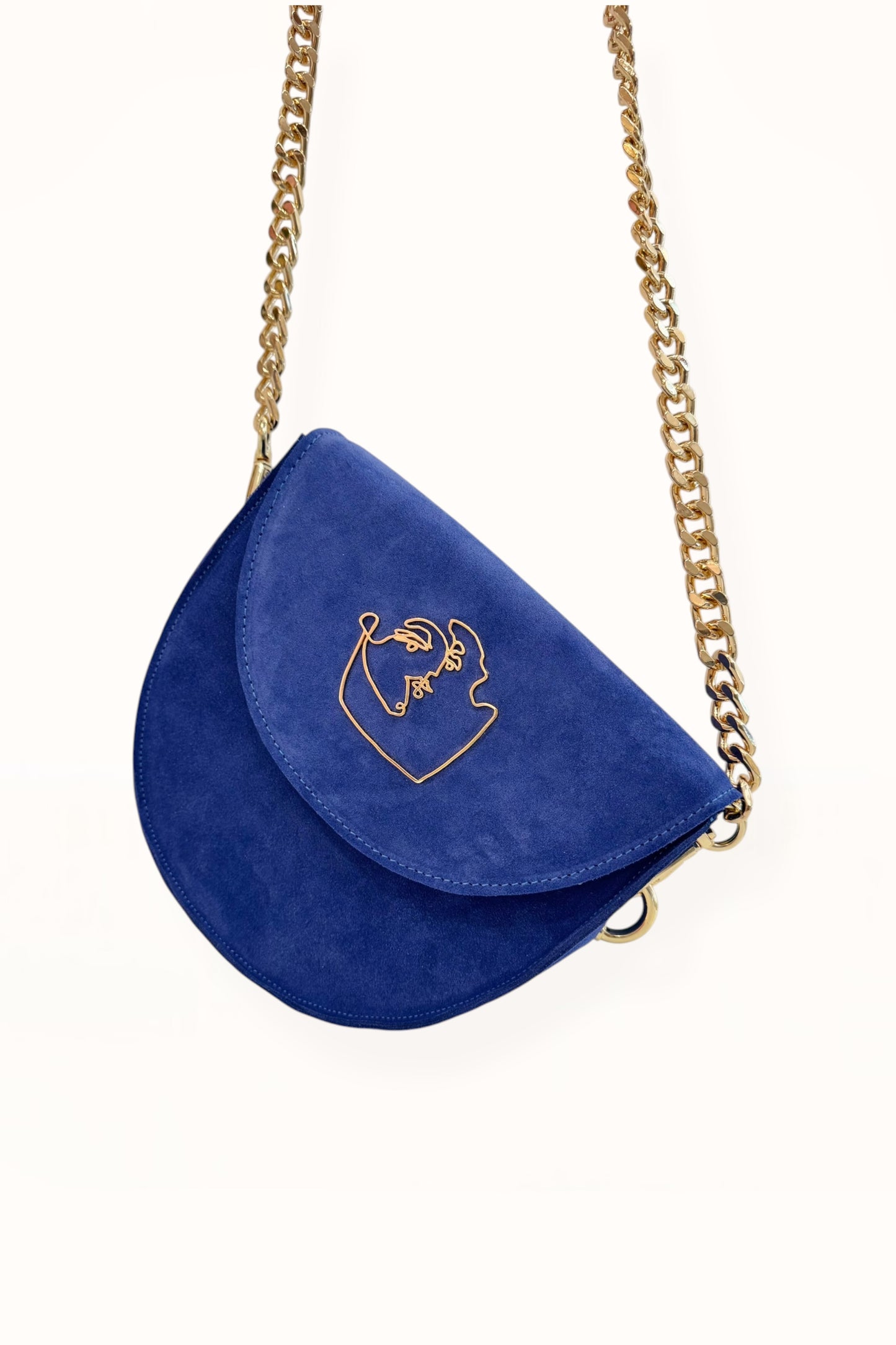 DORIS BAG - ROYAL BLUE SUEDE LEATHER