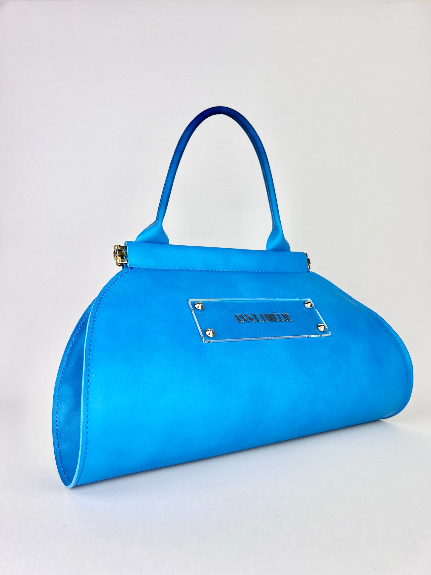 ANA “S” BAG | BLUE SMOOTH LEATHER