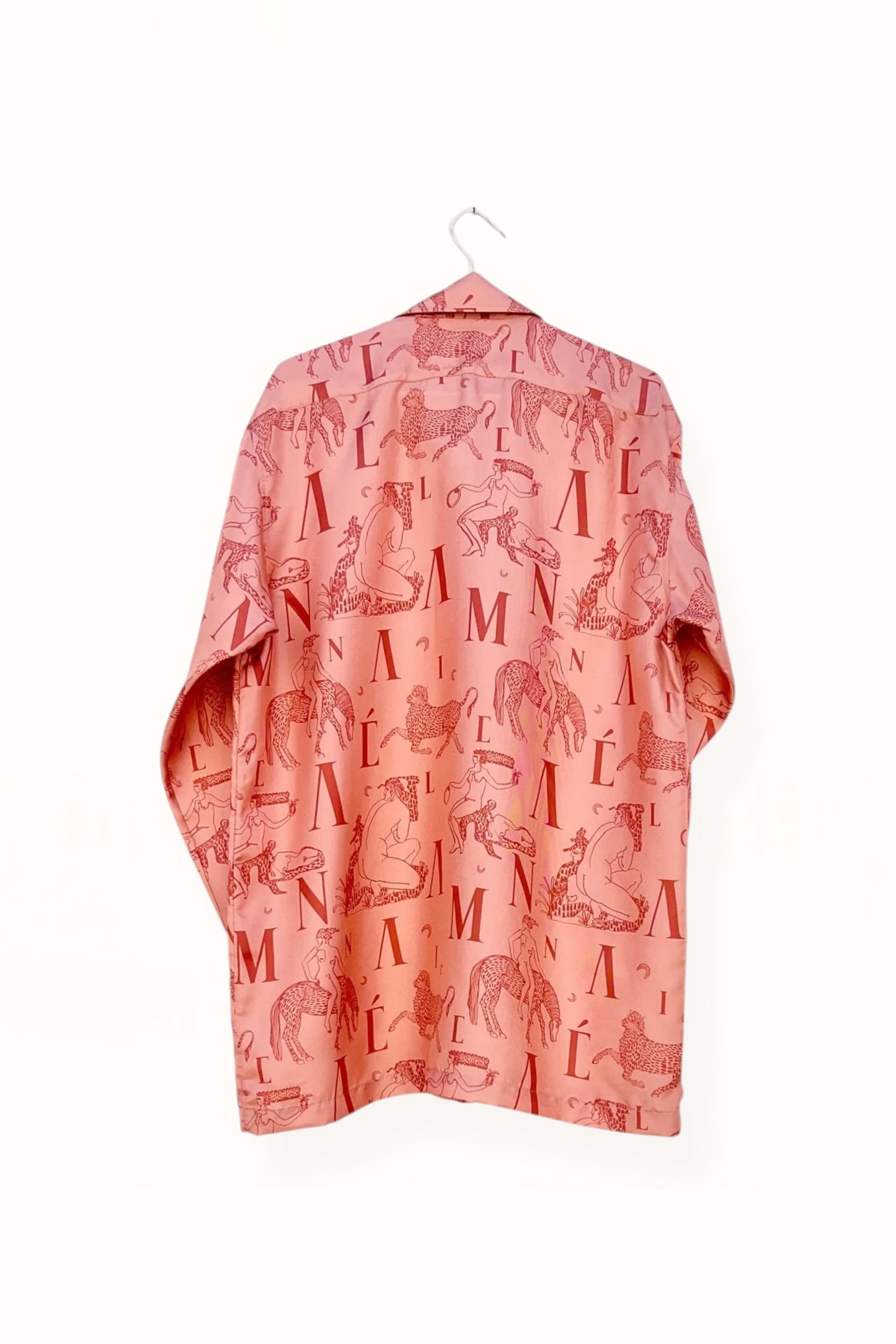 Special Pre-Order | BUTTON DOWN SHIRT | “MYTHOLOGY PRINT” - TERRACOTTA