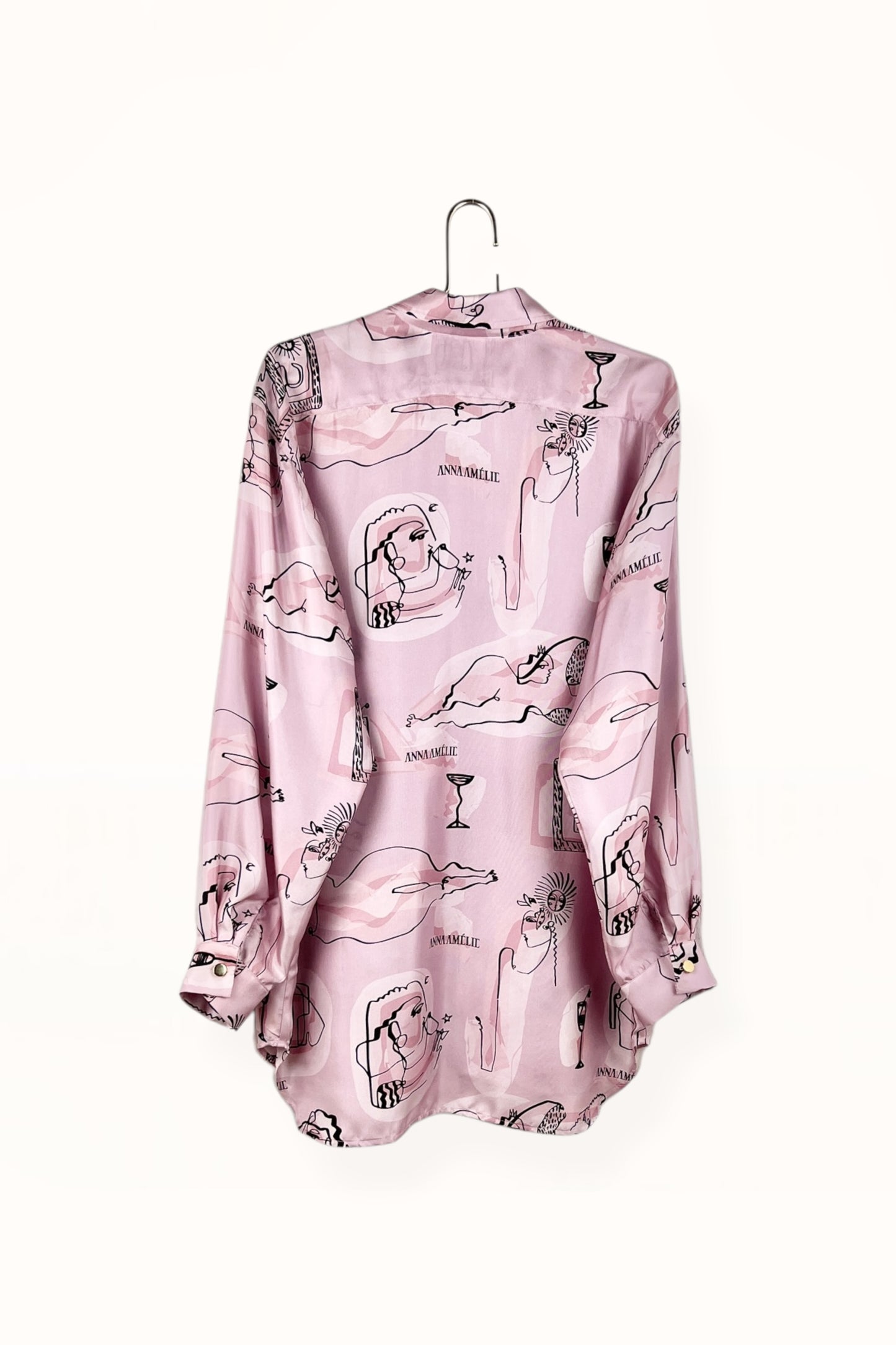 Special Pre-Order | BUTTON DOWN SHIRT | “TINOS PRINT” - PINK