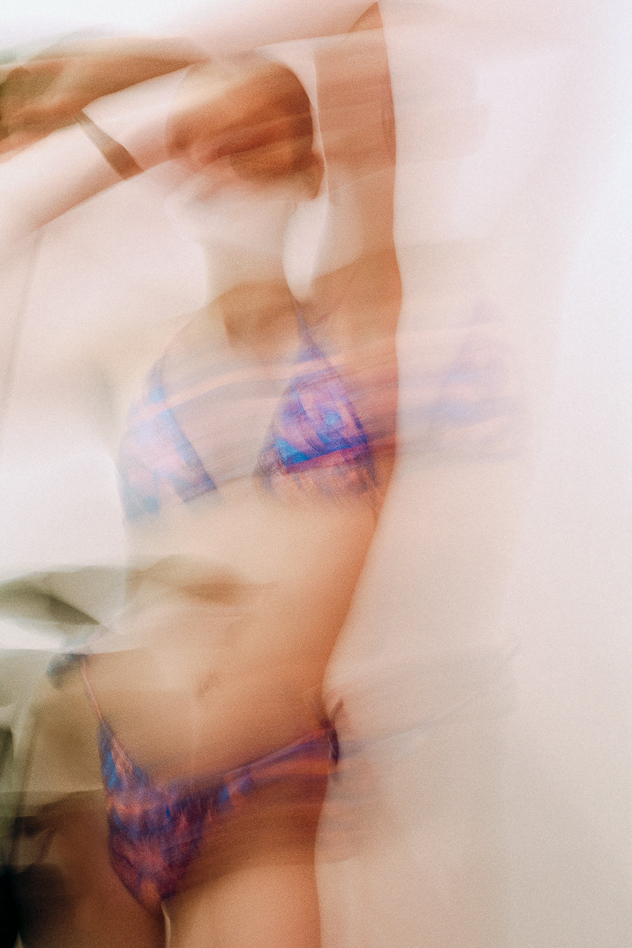 THEA BIKINI - "EDEN PRINT" | BLUE & PINK