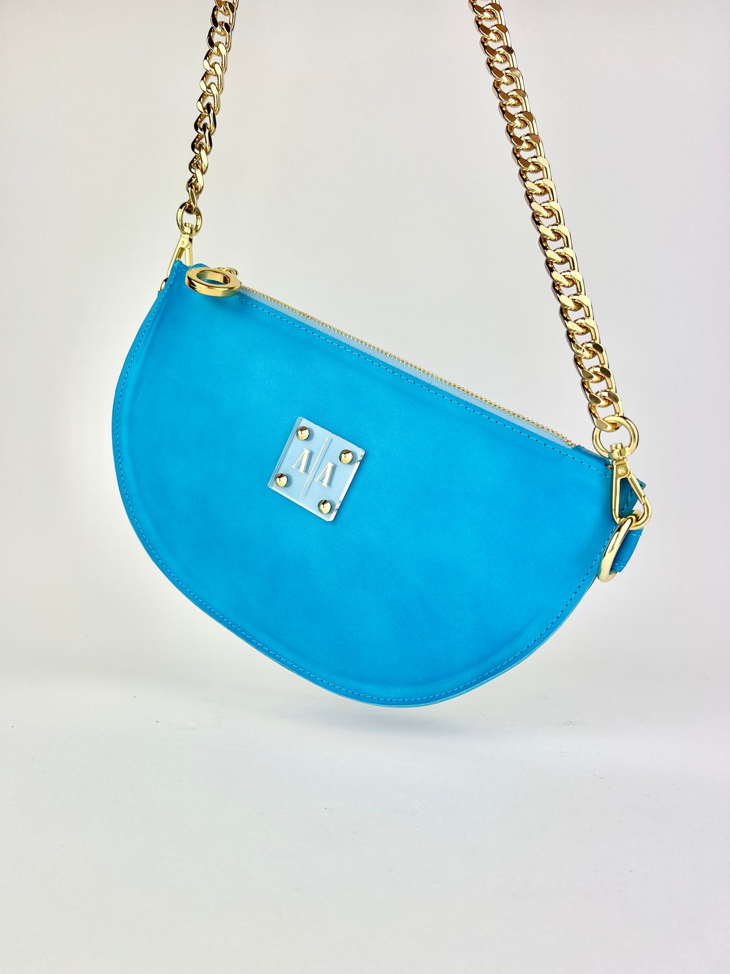 SOPHIE “L” BELTBAG | BRIGHT BLUE MATTE LEATHER