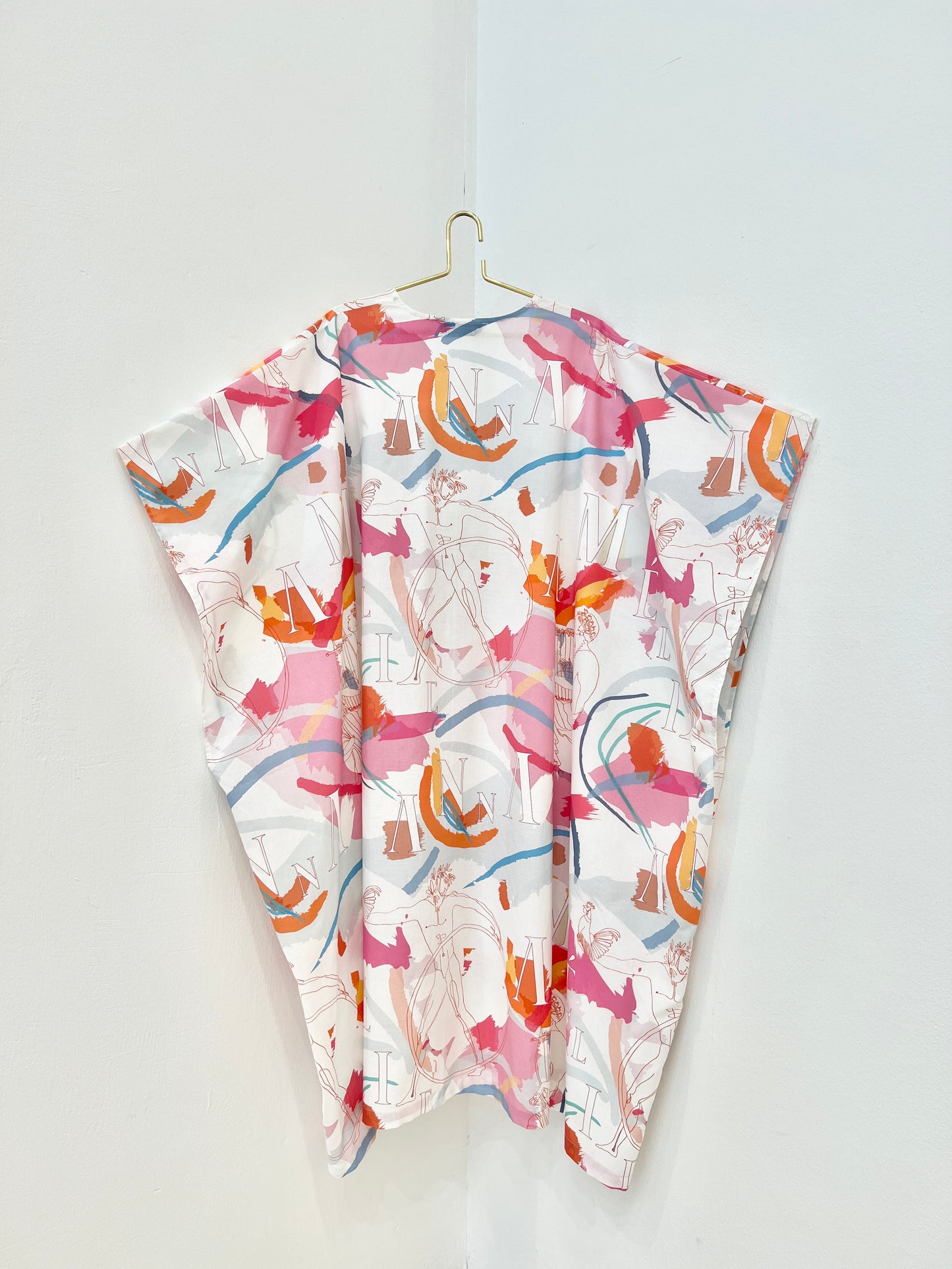 HYDRA CAFTAN - EROTAS BRUSHSTROKE PRINT