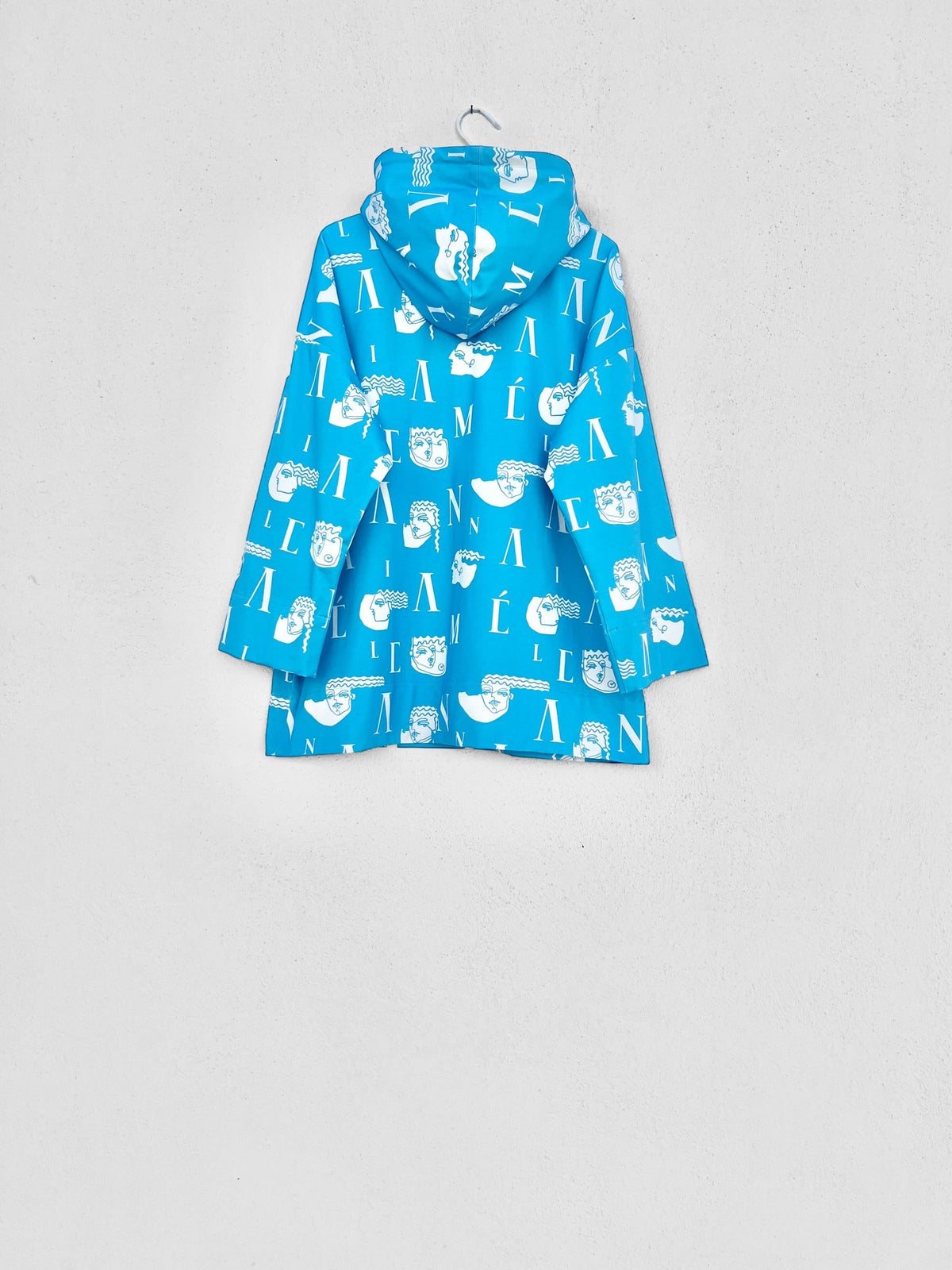 Sample Sale - MYKONOS HOODIE - LOGO HEADS PRINT | LIGHT BLUE
