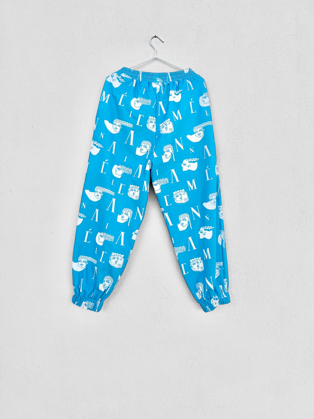 Sample Sale - ATHENS JOGGER - LOGO HEADS PRINT | LIGHT BLUE