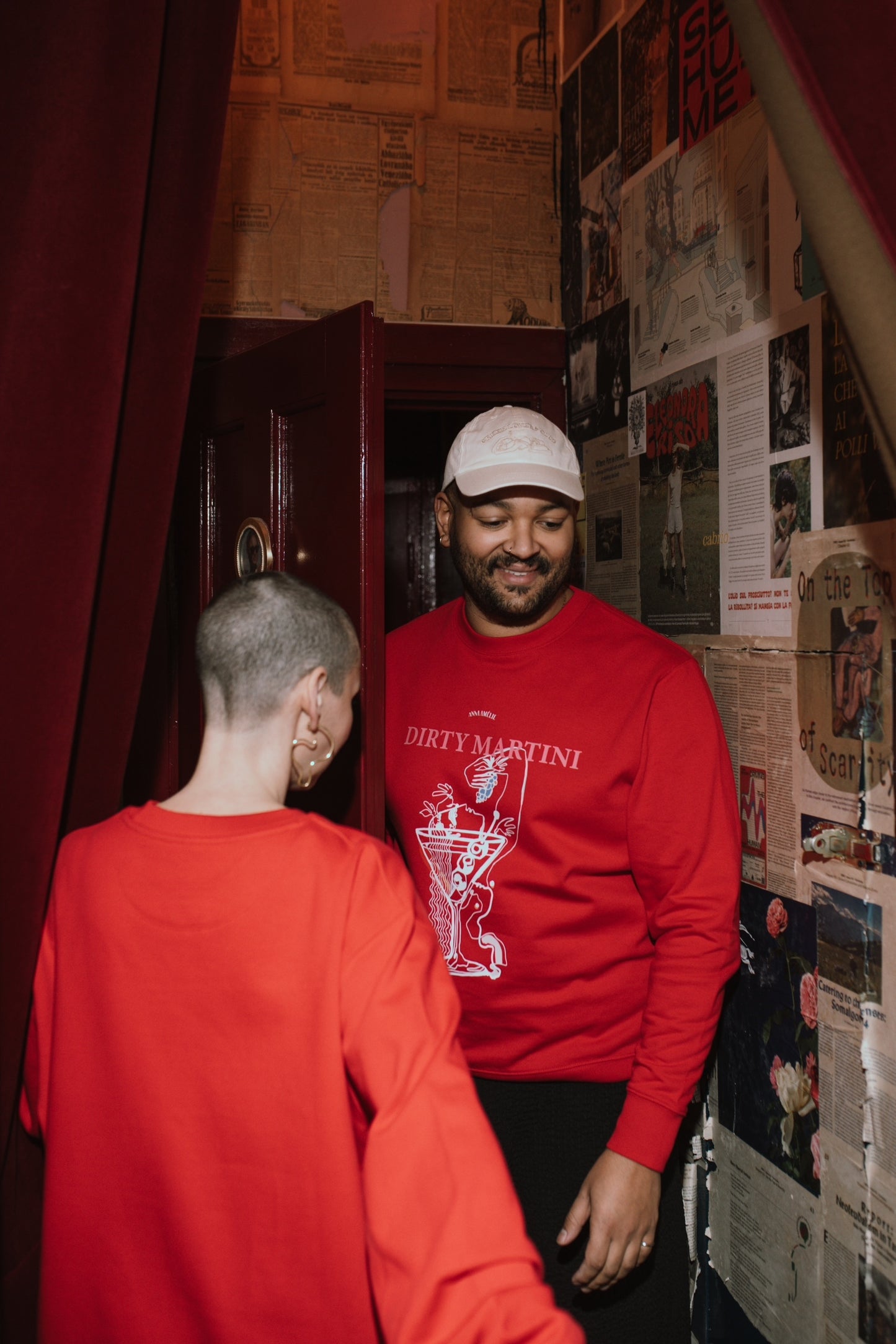 “DIRTY MARTINI” SWEATER | CHILI RED