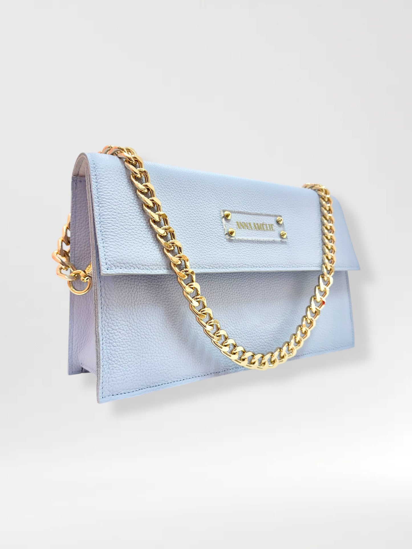 CARMEN BAG - PALE BLUE GRAINED