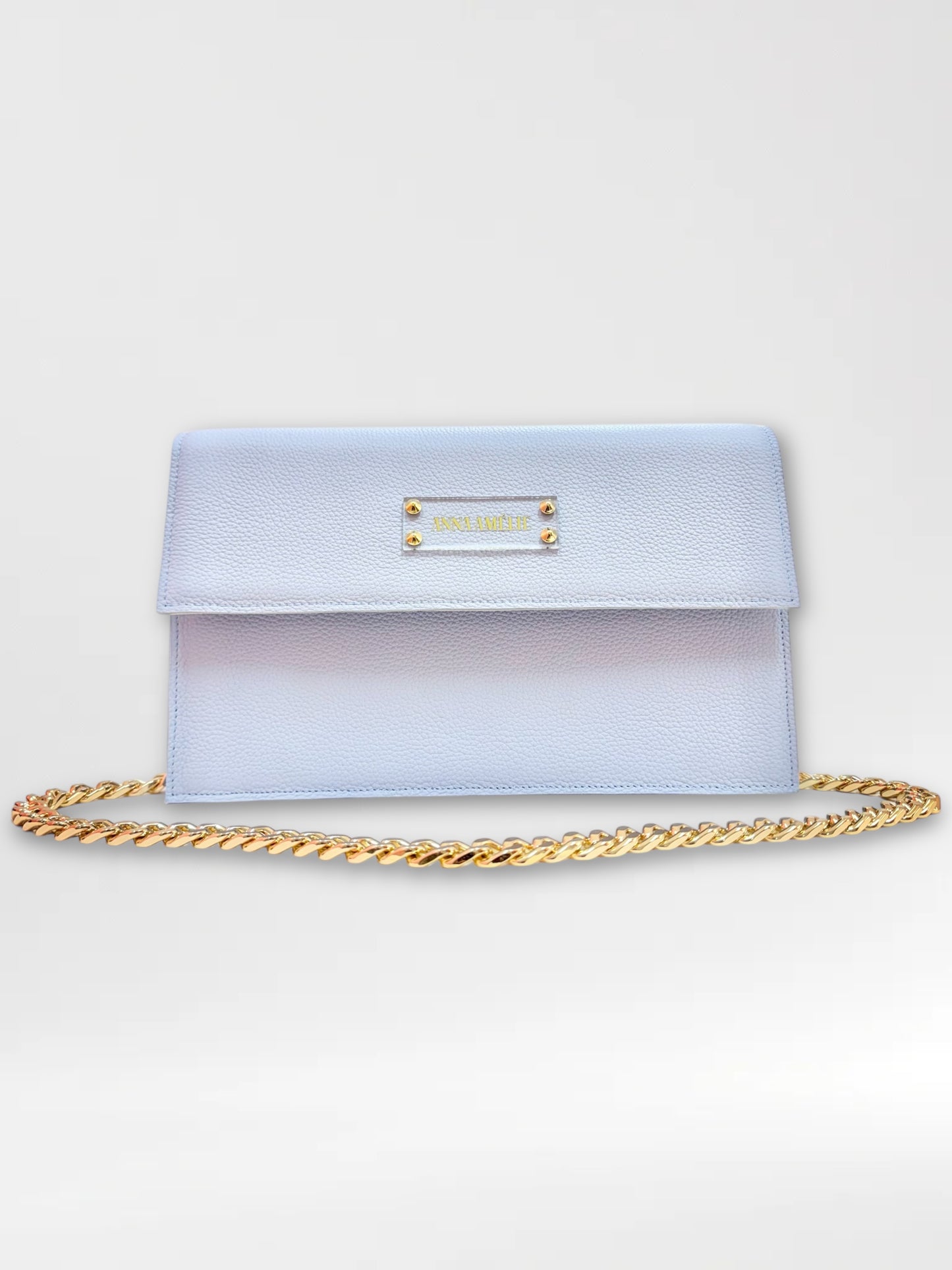 CARMEN BAG - PALE BLUE GRAINED