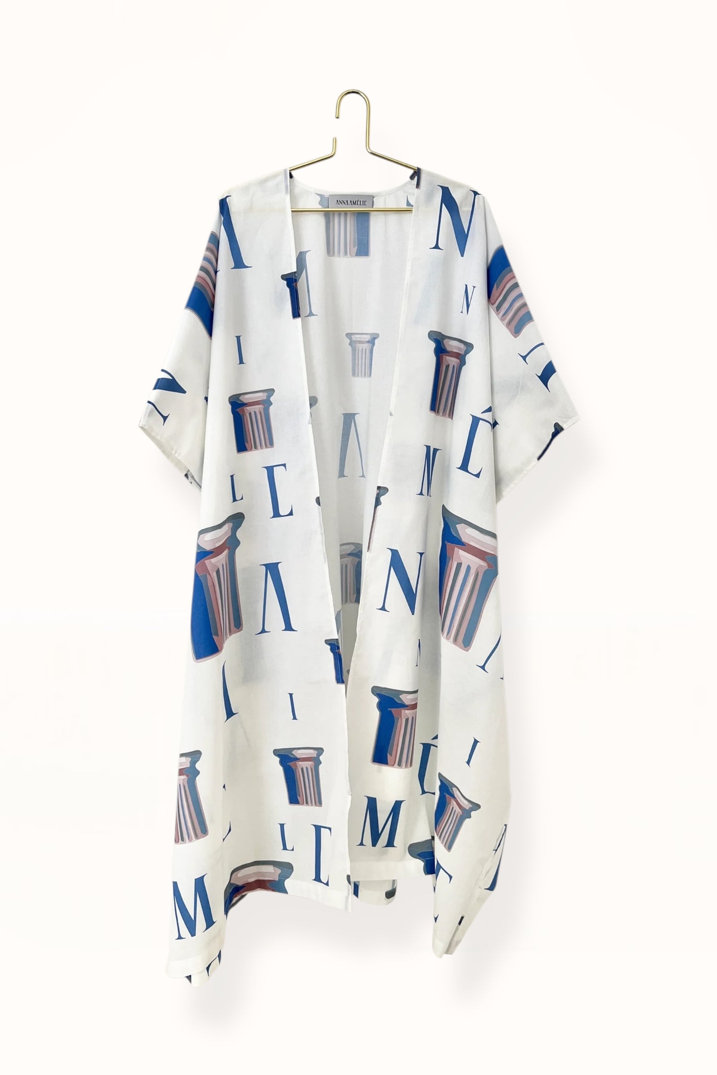 Special Pre-Order | CAFTAN - COLUMN LOGO PRINT | WHITE