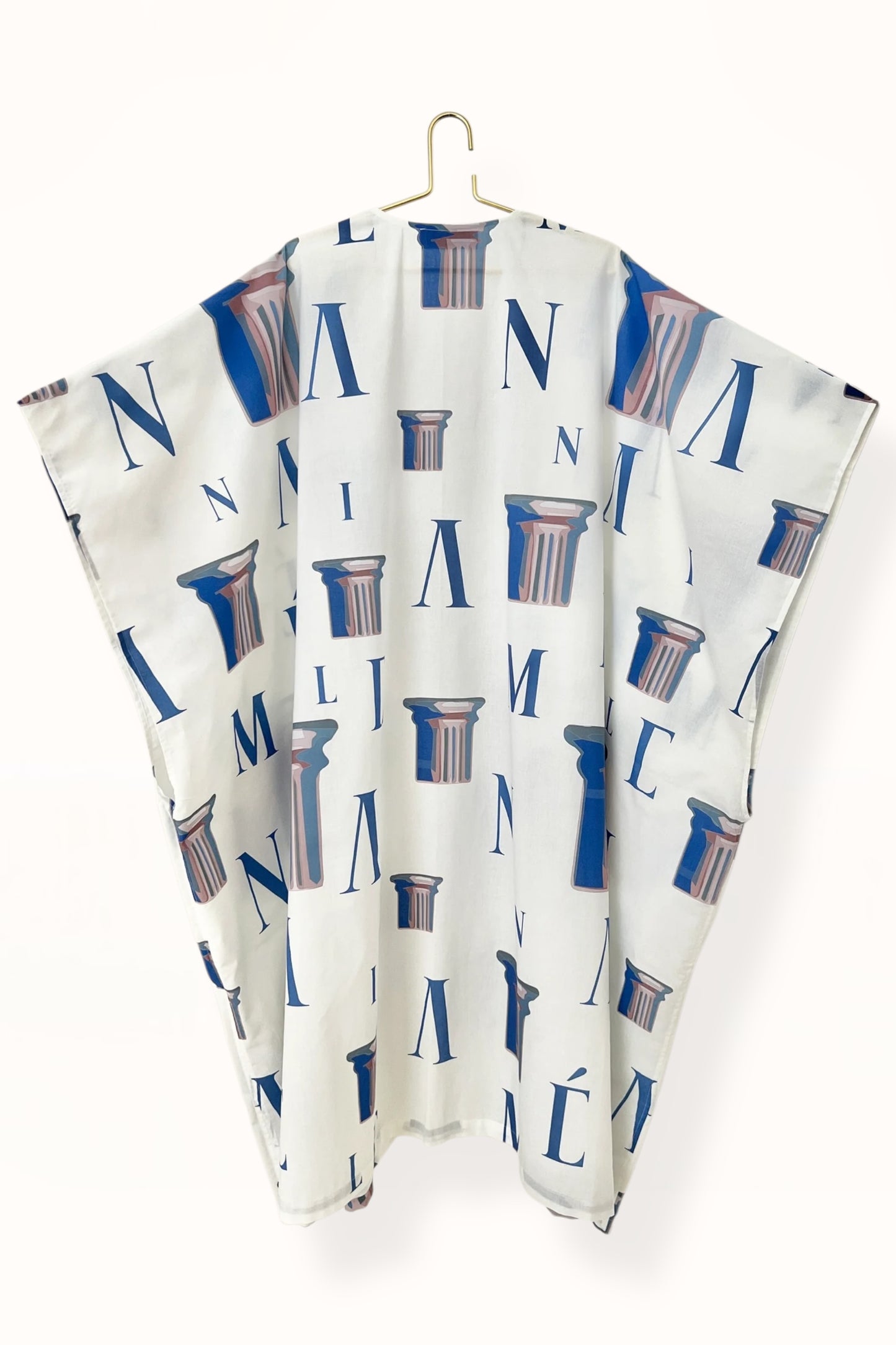 Special Pre-Order | CAFTAN - COLUMN LOGO PRINT | WHITE