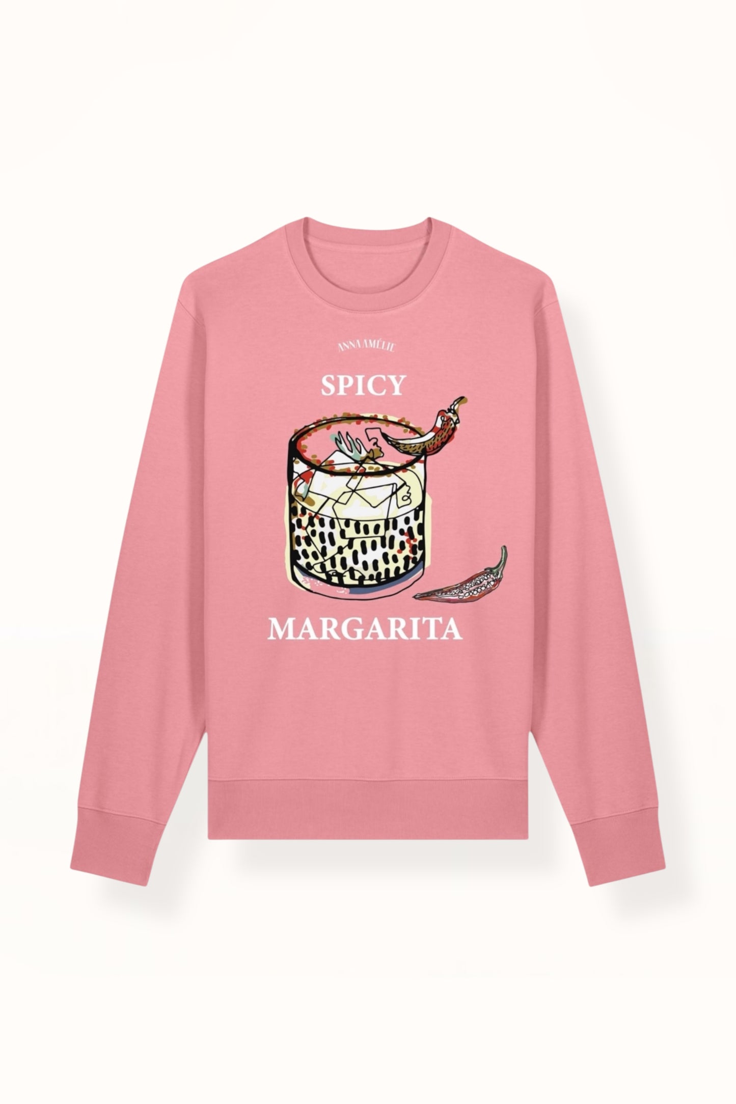 “SPICY MARGARITA” SWEATER | FLAMINGO PINK