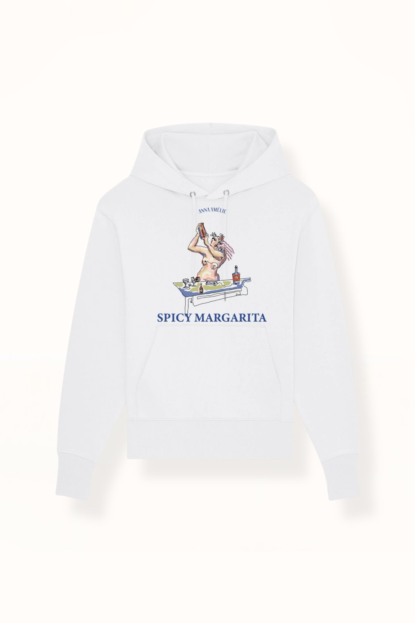 “SPICY MARGARITA” HOODIE | CRISP WHITE