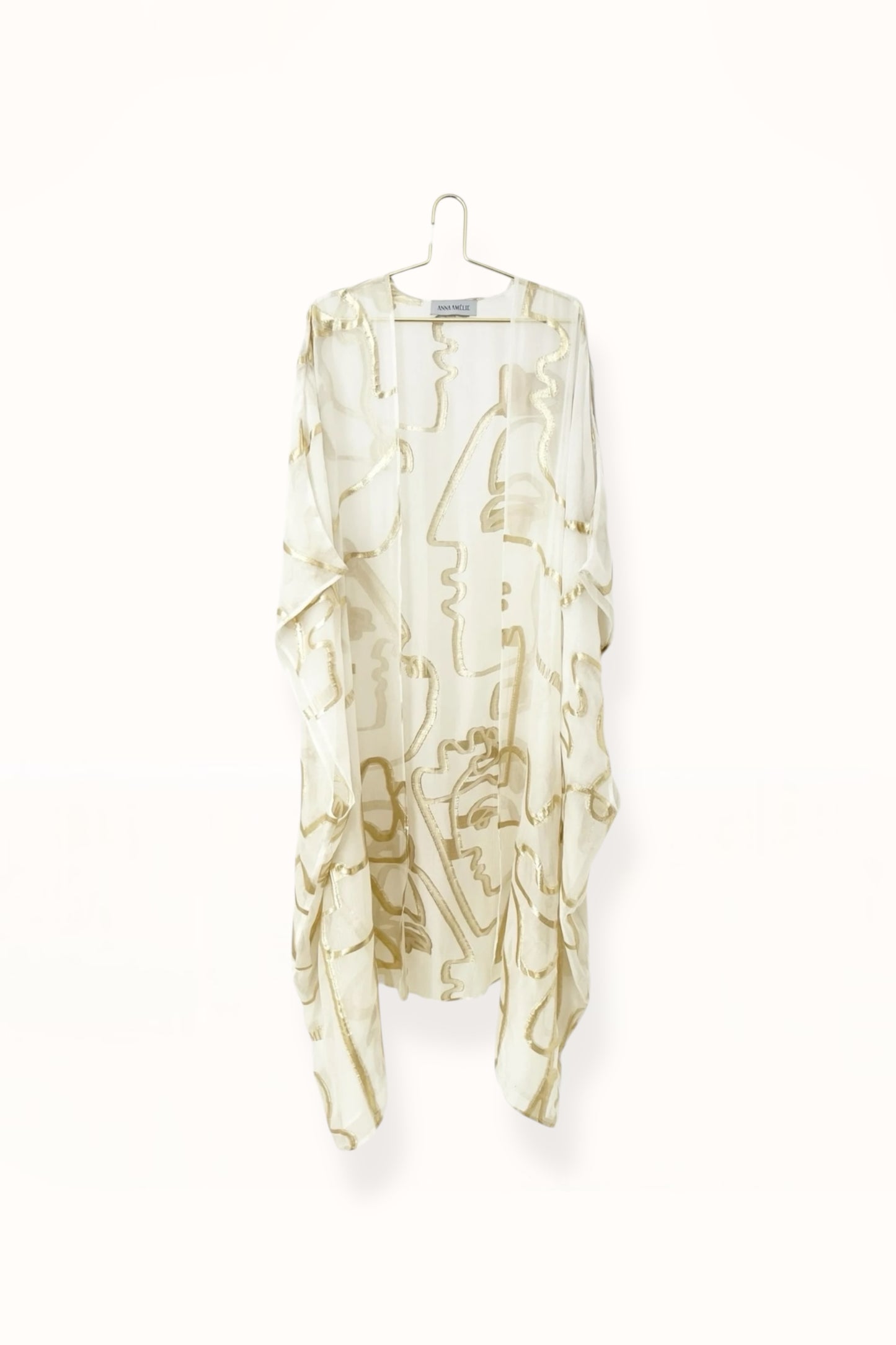 DRYMALIA SILK CAFTAN - GOLD LAMÉ