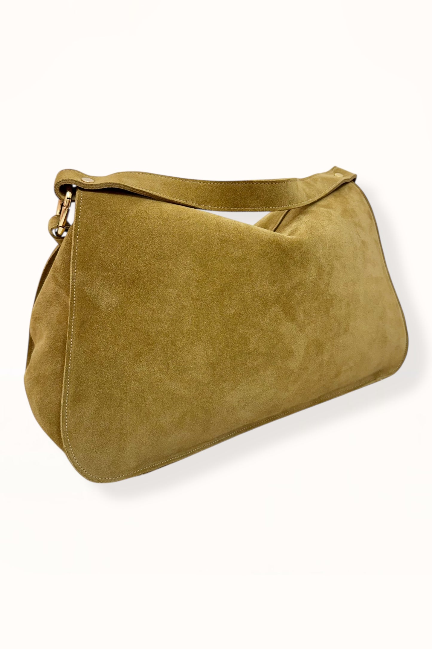 MARINA BAG - CAMEL COLORED SUEDE LEATHER