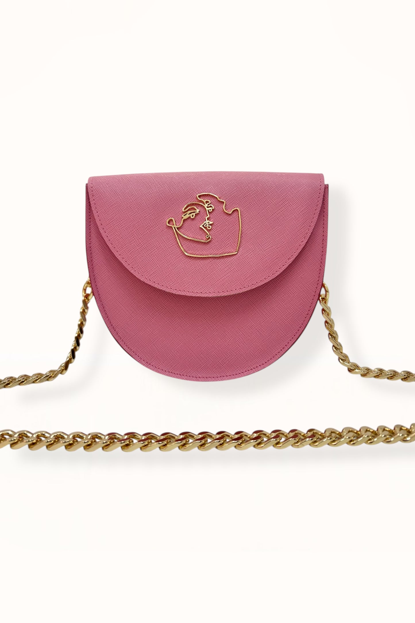 DORIS BAG - CANDY PINK SAFFIANO LEATHER