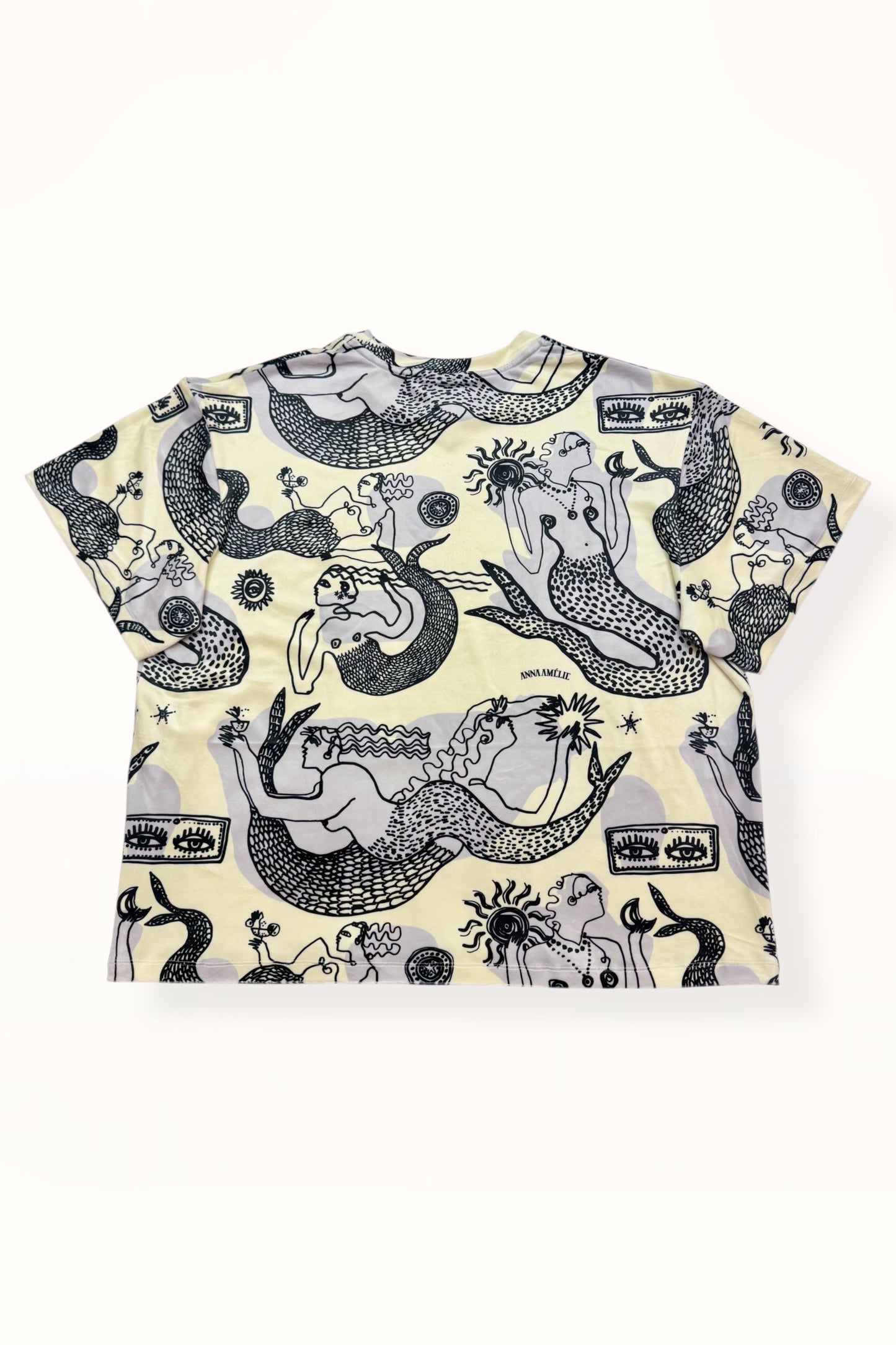 VELVET T-SHIRT - “MERMAID PRINT” | LEMON BUTTER & GREY