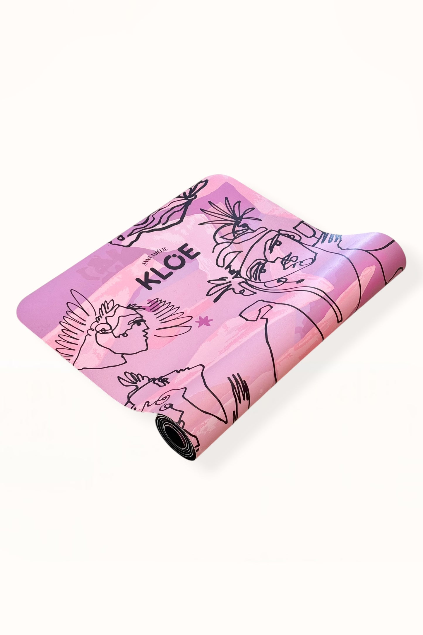 KLOE YOGA & PILATES MAT - “EDEN PRINT” | LILAC & PINK