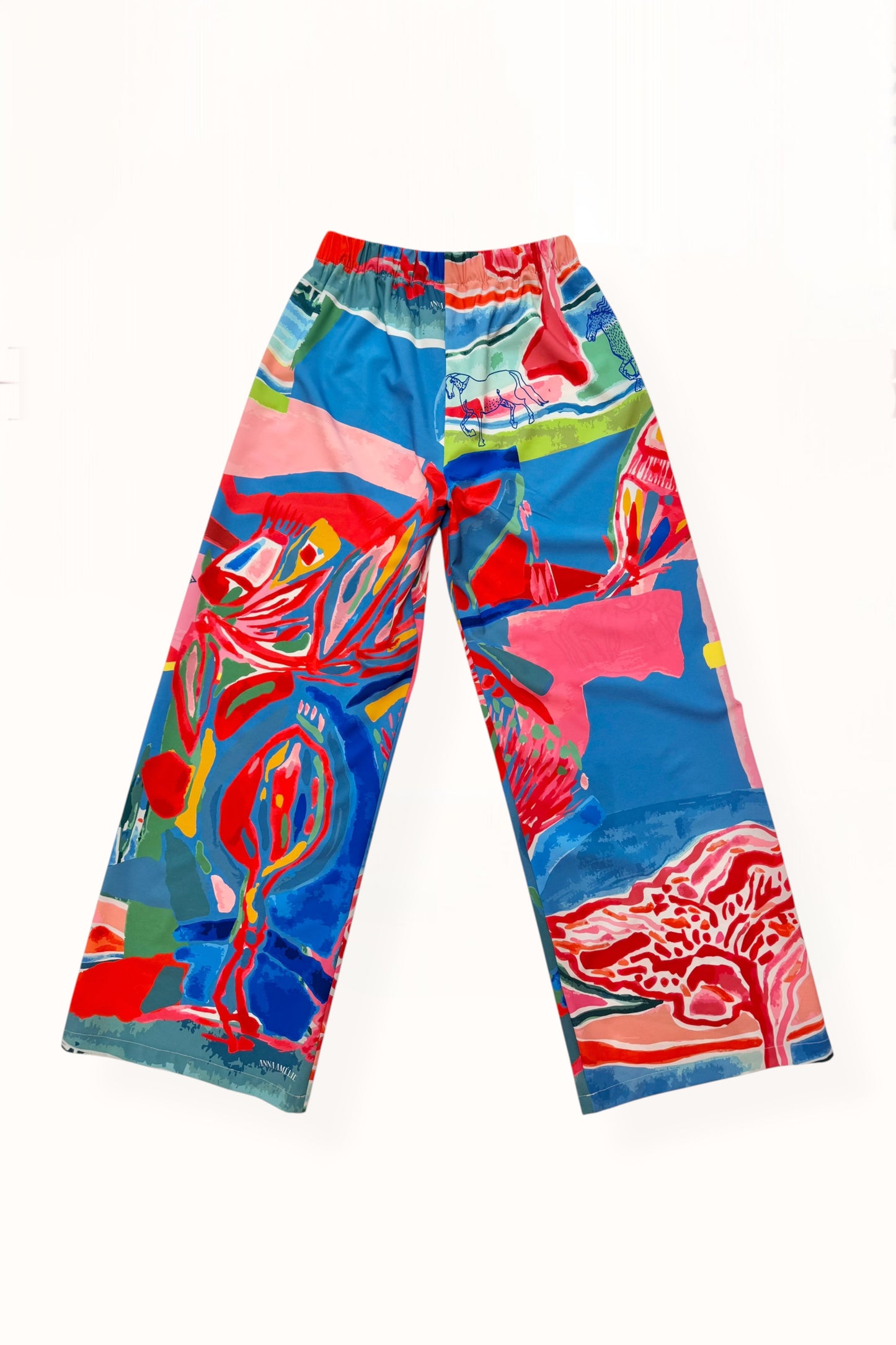 STRAIGHT CUT PANTS - “PACIFIST PRINT” | WATERCOLOR