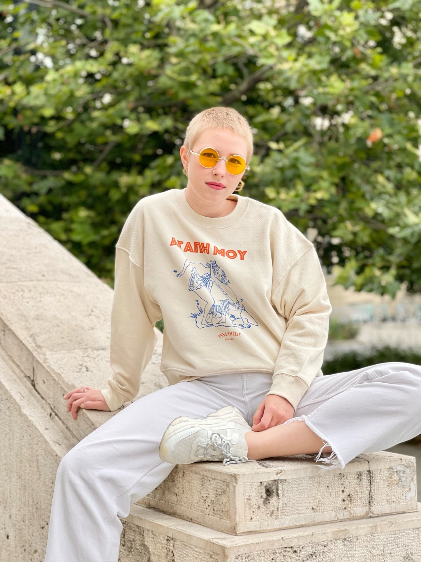 ÉROTAS CROP SWEATER | NATURAL RAW