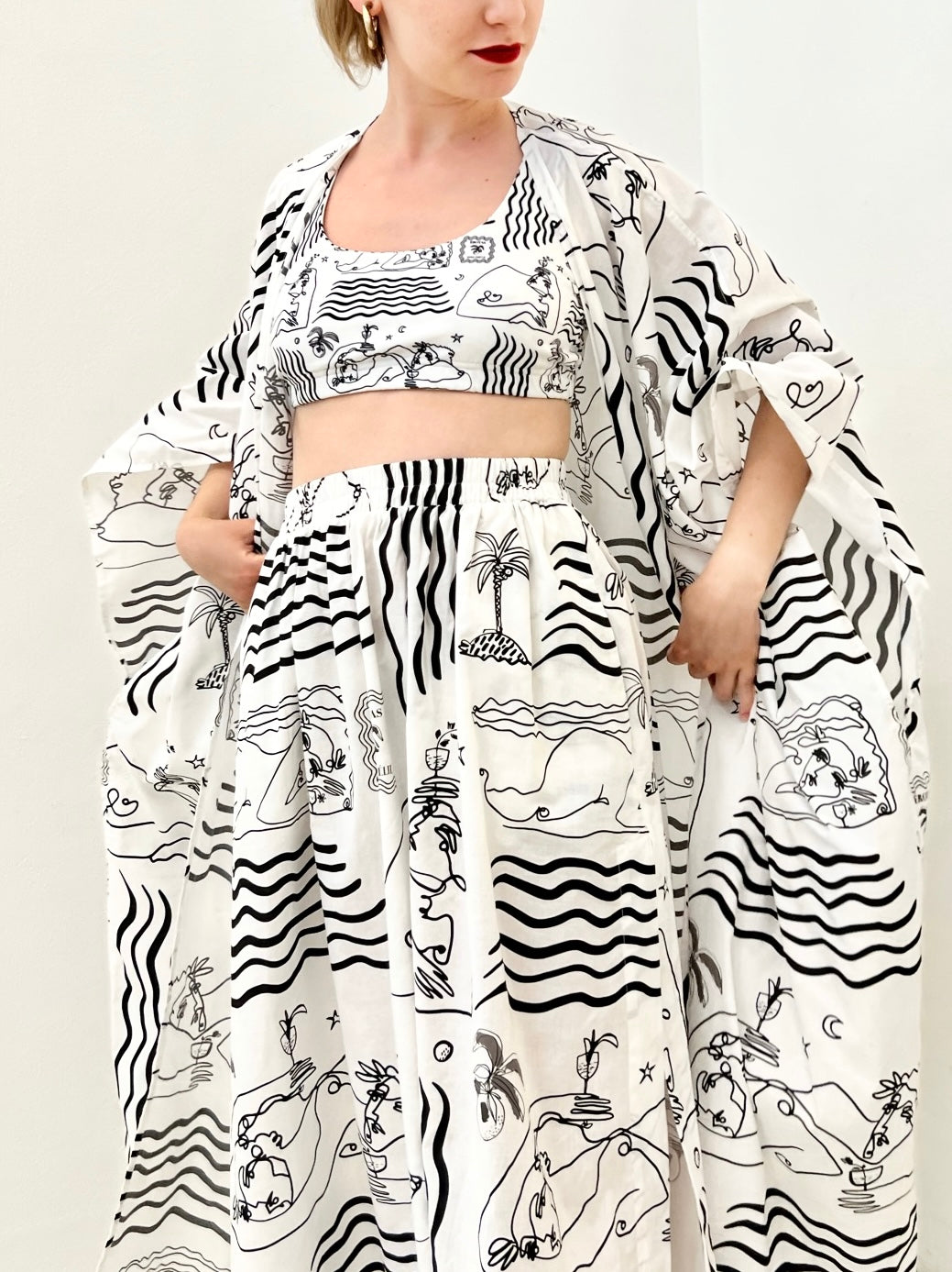 AGORA SPORTS TOP - EROTAS SEASIDE PRINT