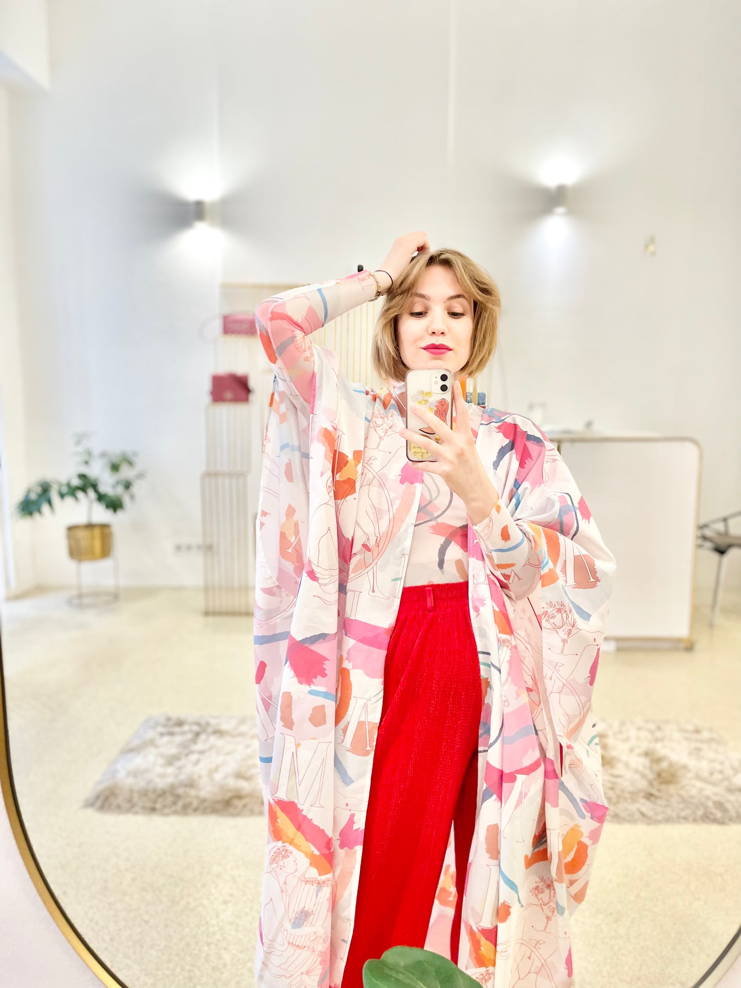 HYDRA CAFTAN - EROTAS BRUSHSTROKE PRINT