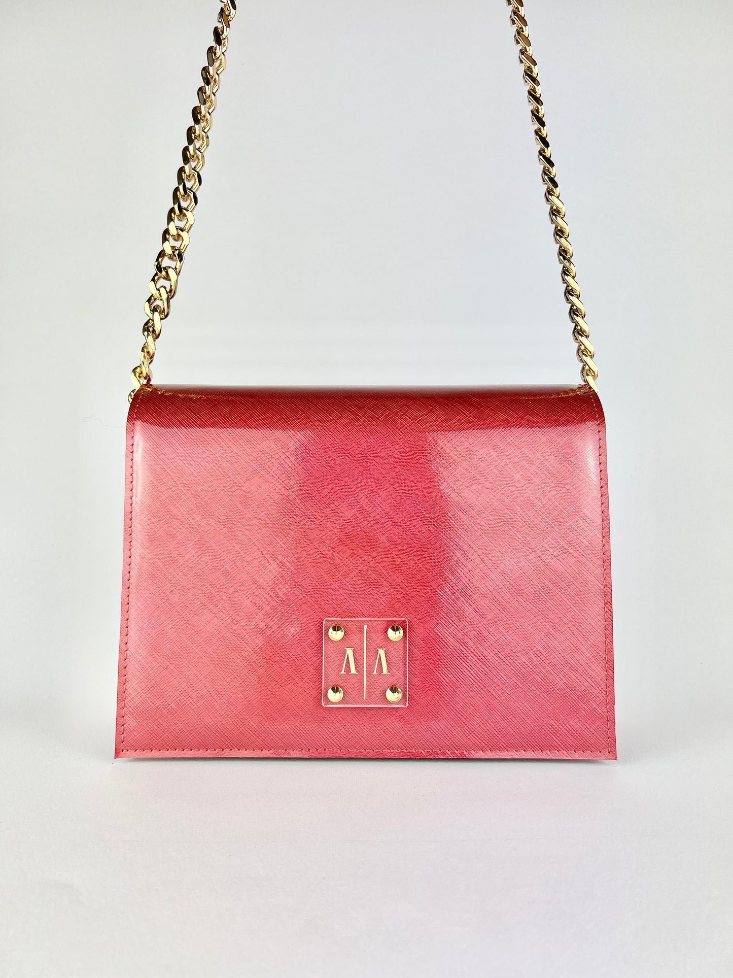 ARIAN “XL” BAG | CHERRY TEXTURED PATENT