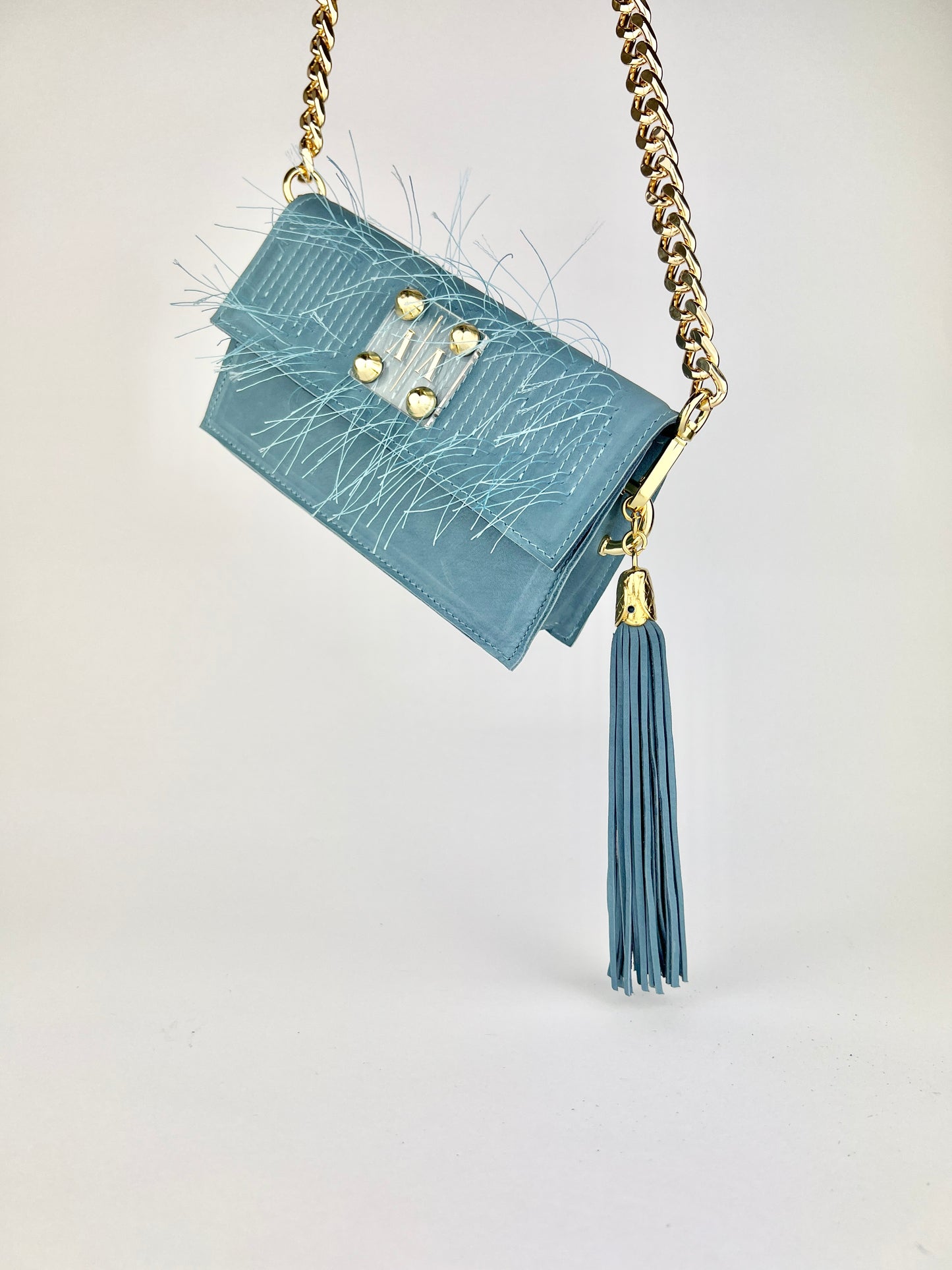 LOULOU BAG | BLUE NUBUCK LEATHER - Special Edition