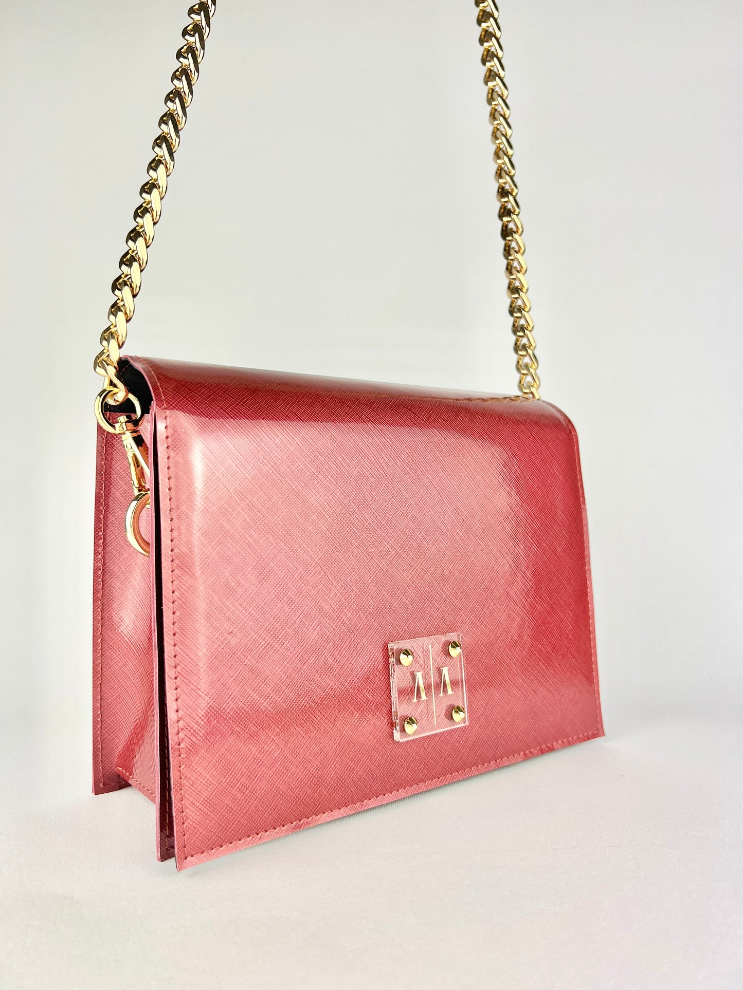 ARIAN “XL” BAG | CHERRY TEXTURED PATENT