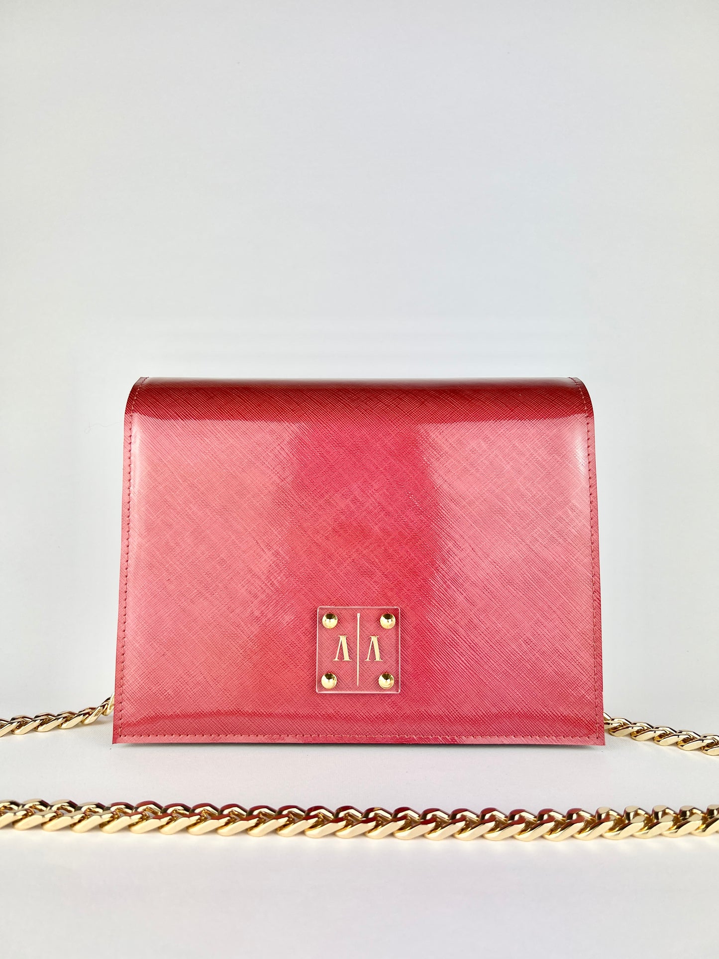 ARIAN “XL” BAG | CHERRY TEXTURED PATENT