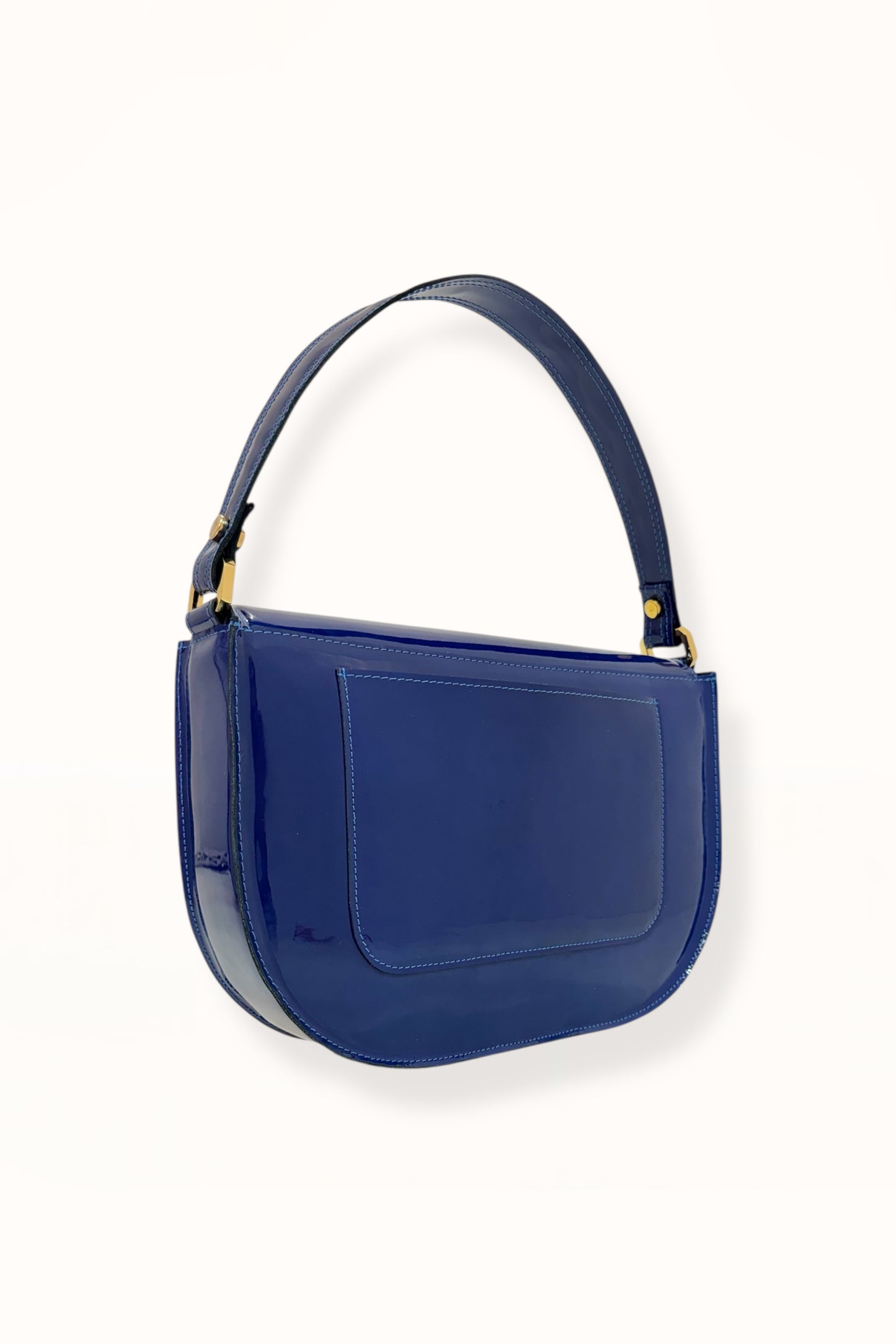 AUDREY BAG - MIDNIGHT BLUE PATENT LEATHER