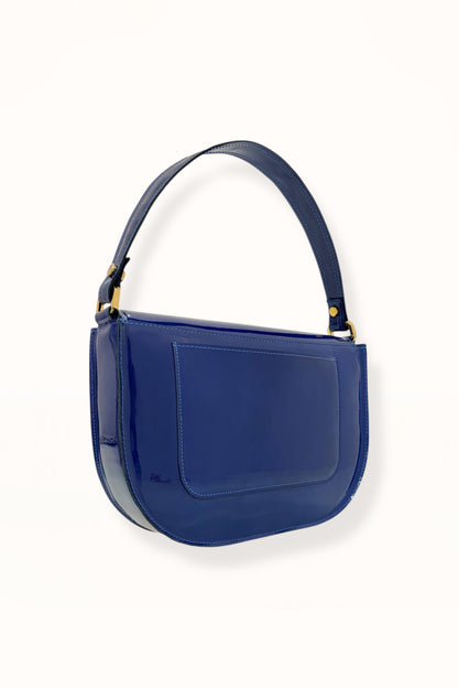 AUDREY BAG - MIDNIGHT BLUE PATENT LEATHER