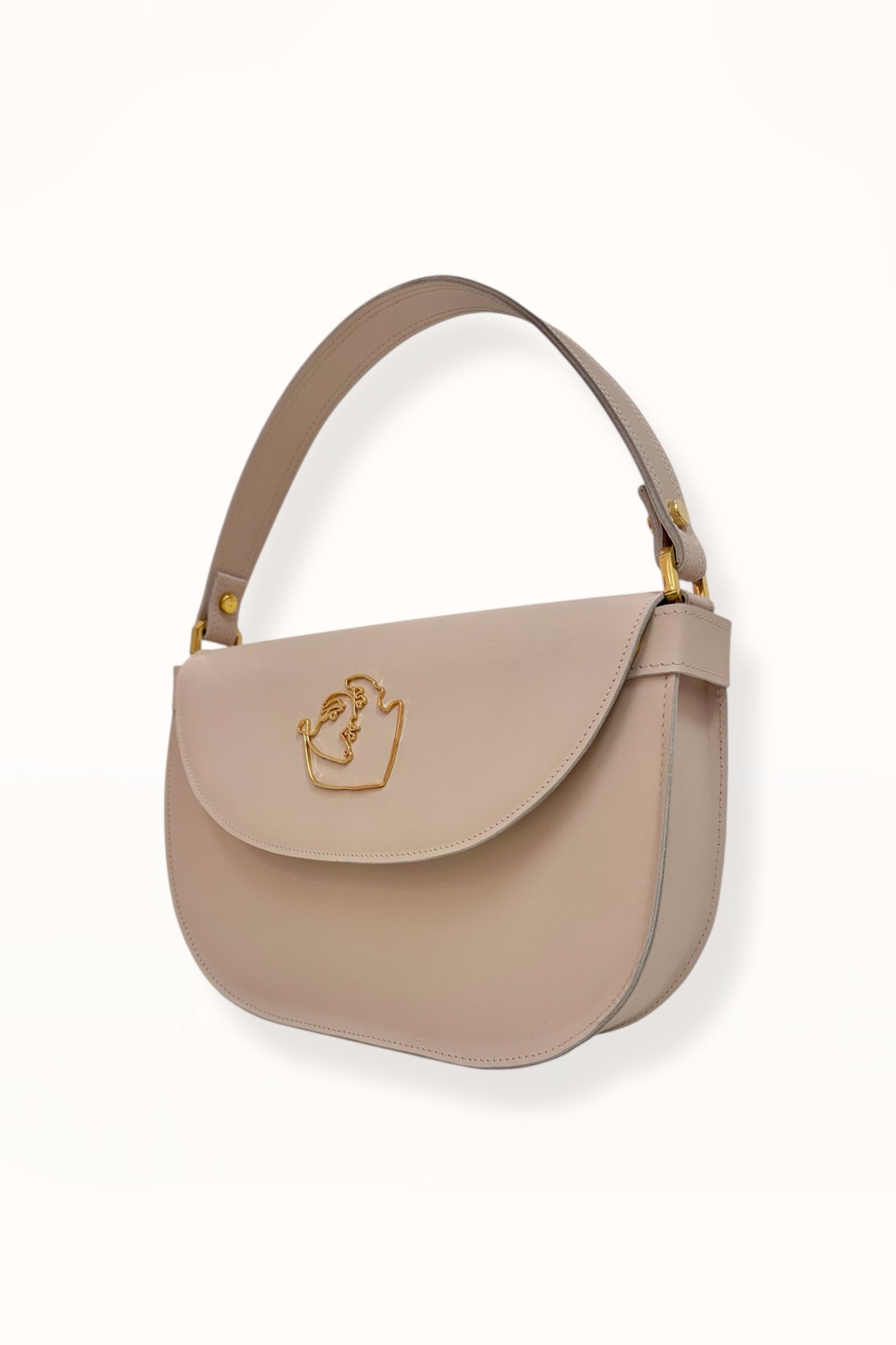 AUDREY BAG - NUDE BEIGE SMOOTH LEATHER