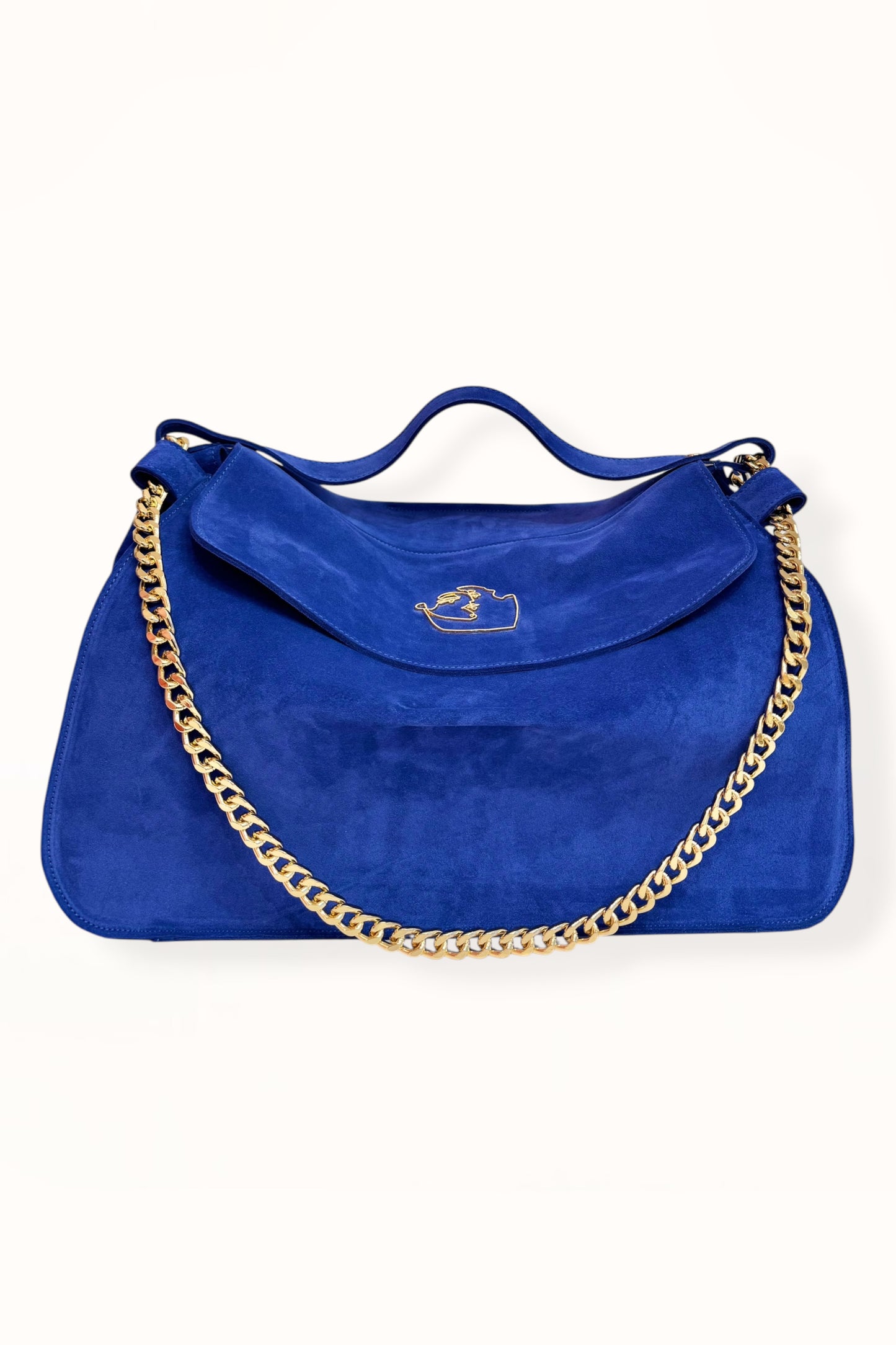 MARINA BAG - ROYAL BLUE SUEDE LEATHER