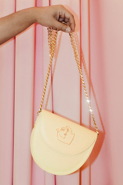 DORIS BAG - CORNSILK YELLOW SMOOTH LEATHER