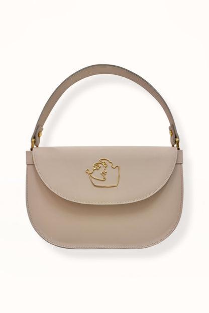 AUDREY BAG - NUDE BEIGE SMOOTH LEATHER