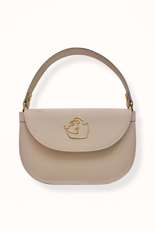 AUDREY BAG - NUDE BEIGE SMOOTH LEATHER
