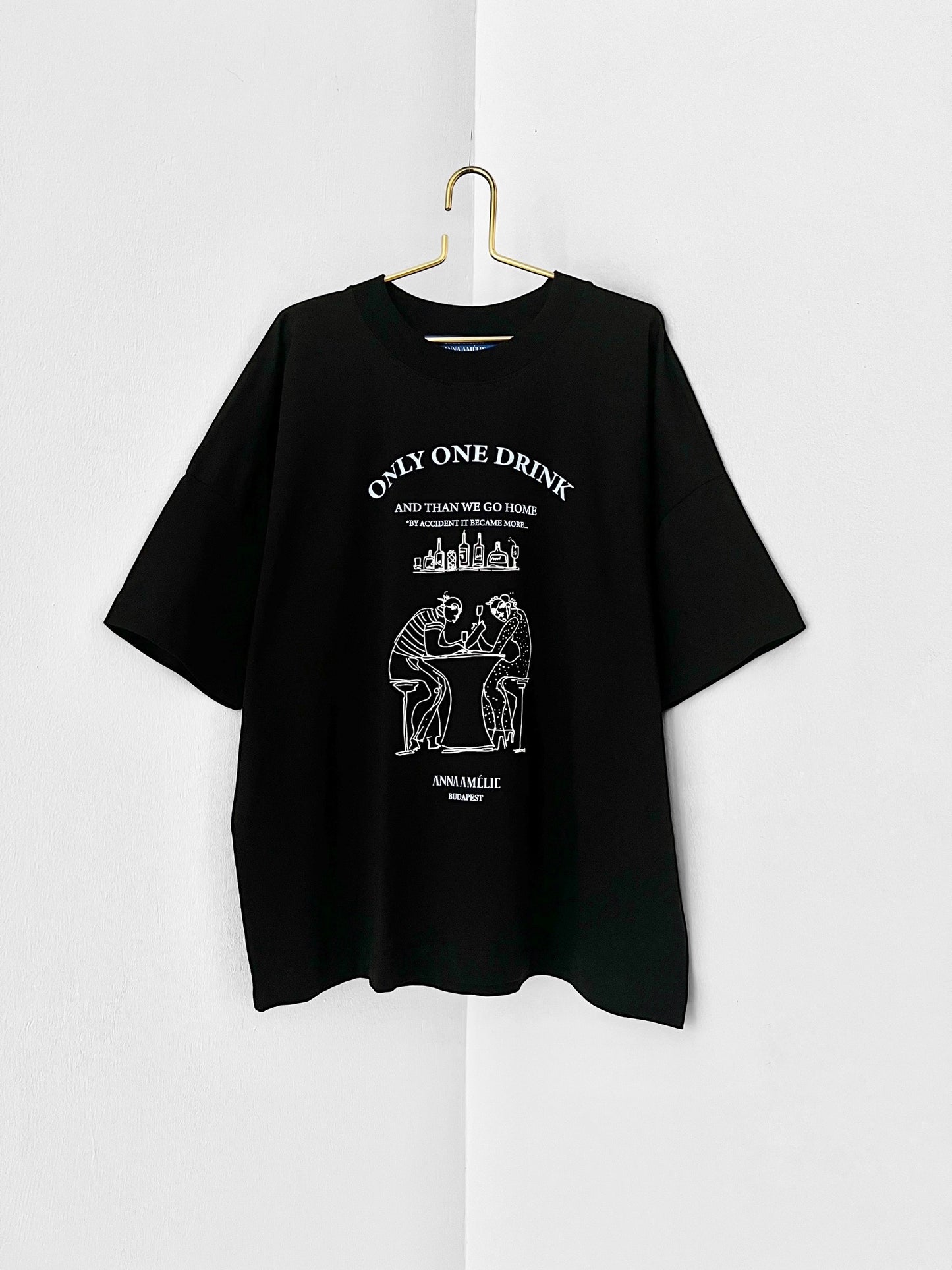 “ONLY ONE DRINK”  T-SHIRT | BLACK