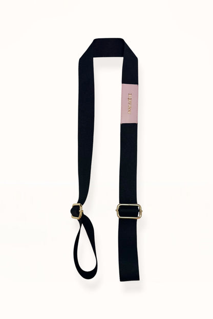 YOGA MAT STRAP - BLACK & PINK