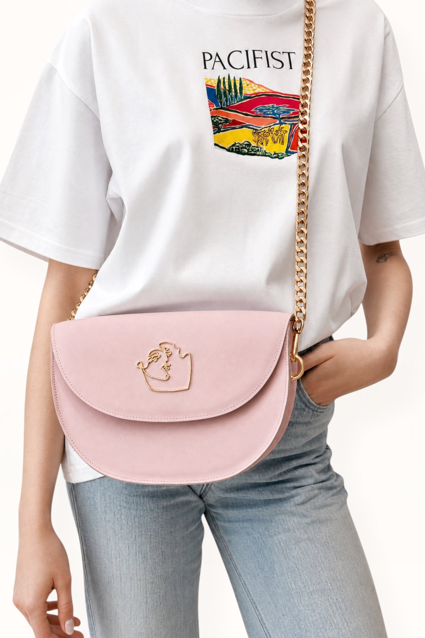SIENNA BAG - SOFT PINK SMOOTH LEATHER