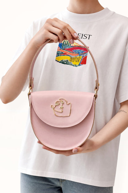 DEMI BAG - SOFT PINK SMOOTH LEATHER