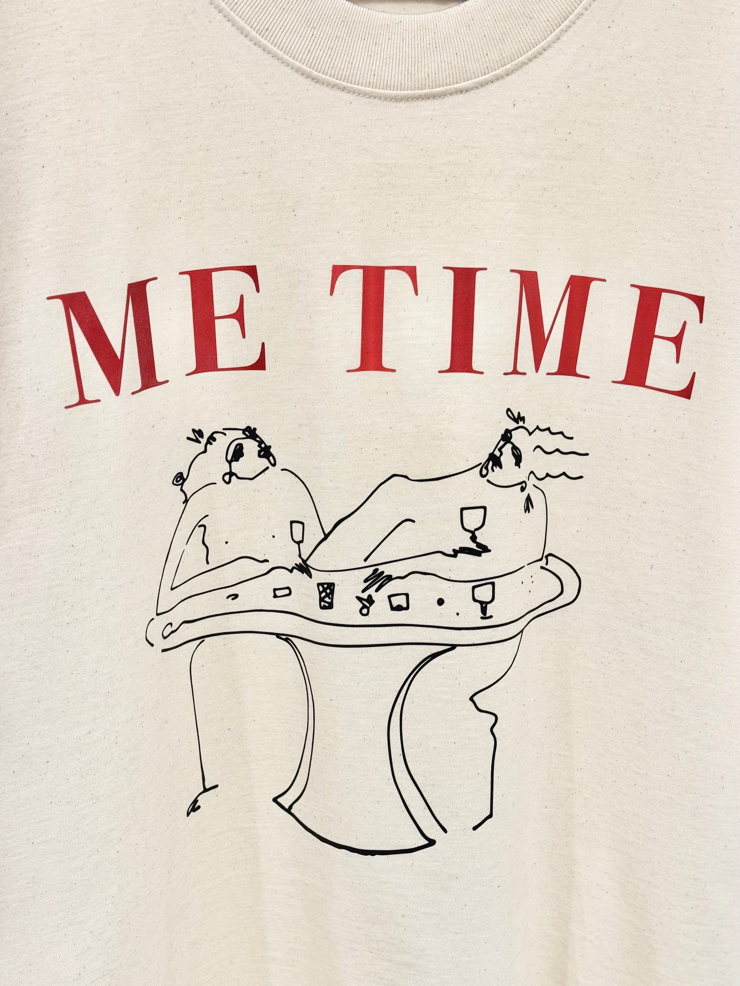 “ME TIME”  T-SHIRT  - UNIQUE SPECIAL EDITION | NATURAL