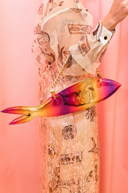 “FISH” BAG - GRADIENT MIRROR LEATHER