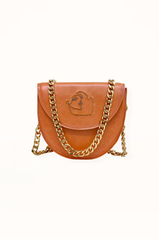 DORIS BAG - IRIDESCENT SALMON LEATHER