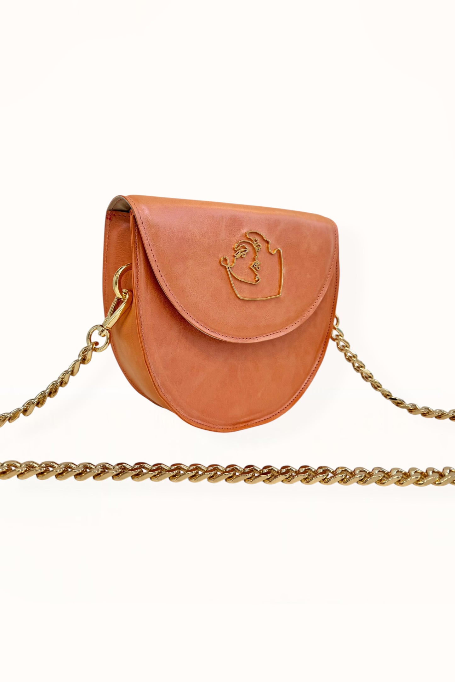 DORIS BAG - IRIDESCENT SALMON LEATHER