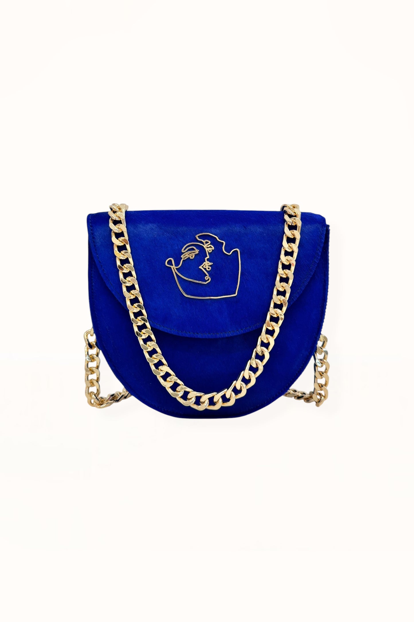 DORIS BAG - ROYAL BLUE HORSEHAIR LEATHER