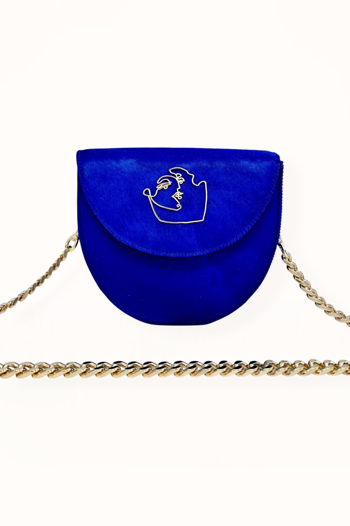 DORIS BAG - ROYAL BLUE HORSEHAIR LEATHER